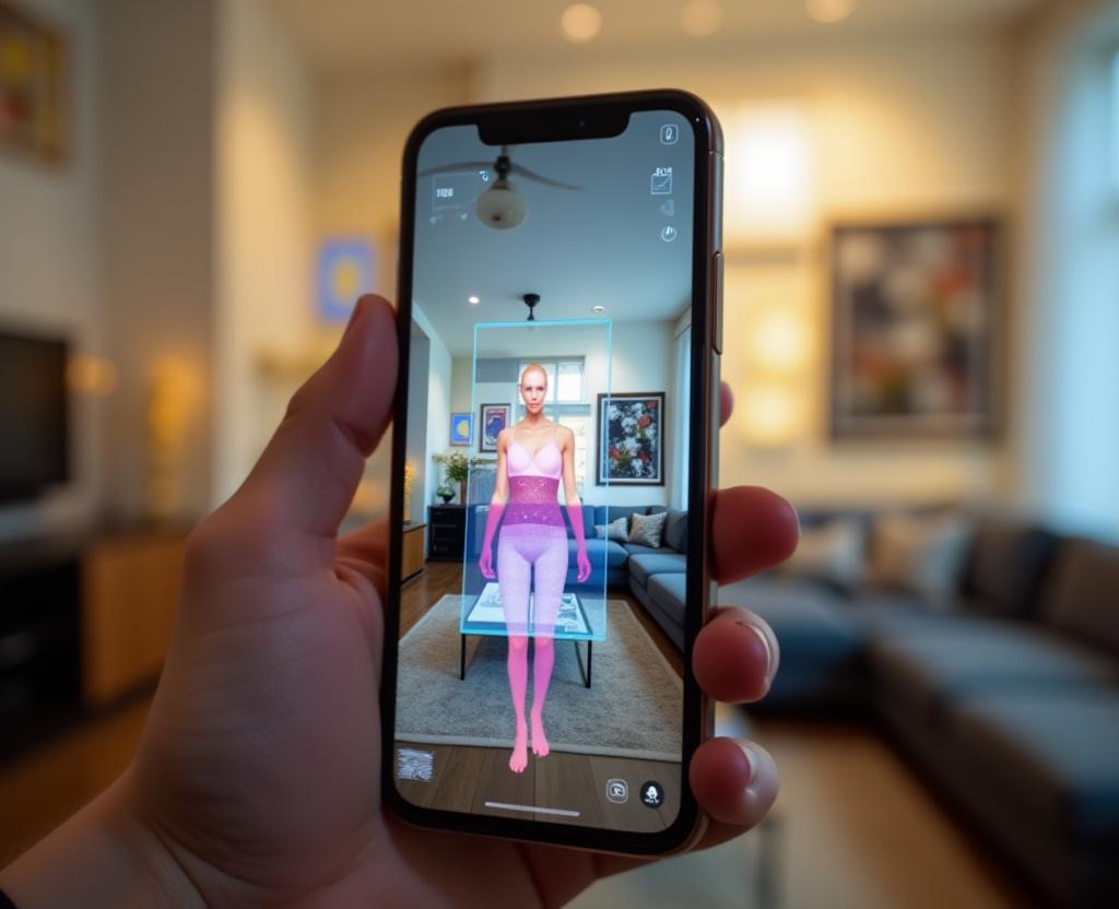Augmented reality ARKit application showcasing immersive experience